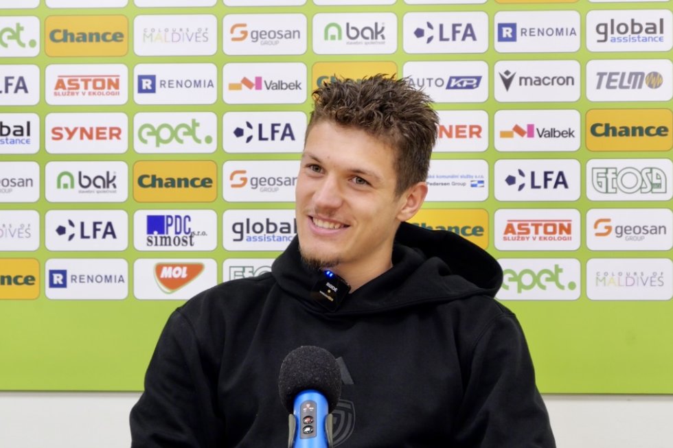 Trenér Pavel Hoftych a Daniel Šmiga po utkání v Jablonci